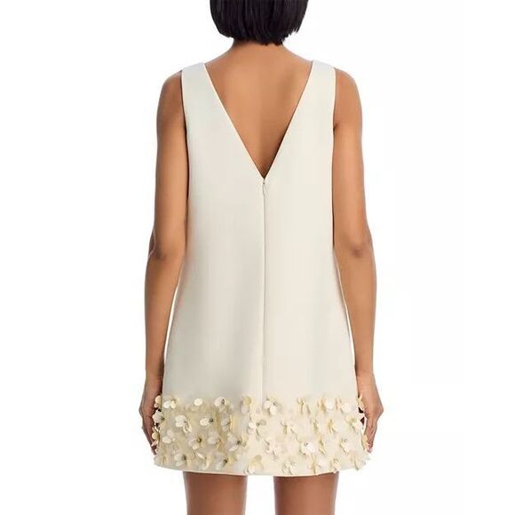 SELF-PORTRAIT Embellished crepe mini dress Size US 4 - Picture 5 of 13